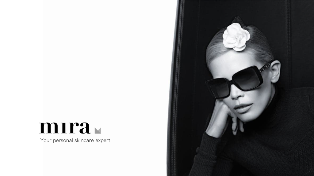 Mira.  (Image of classy woman wearing sunglasses)